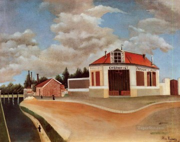  Fort Obras - La fábrica de sillas de Alfortville 1 Henri Rousseau Postimpresionismo Primitivismo ingenuo